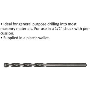 Loops 5 x 100mm Rotary Impact Drill Bit - Straight Shank - Masonry Material Drill Loops 5 x 100mm Rotary Impact Drill Bit - Straight Shank - Masonry Material Drill
