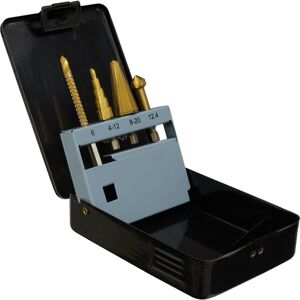 Loops 4 Piece Multifunction Bit Set - Drill Saw - Step & Tube Drills - Countersink Loops 4 Piece Multifunction Bit Set - Drill Saw - Step & Tube Drills - Countersink
