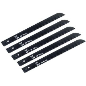 Loops 5 PACK - HSS Air Jigsaw Saw Blades - 24 TPI BLACK Reciprocating Multi Material Loops 5 PACK - HSS Air Jigsaw Saw Blades - 24 TPI BLACK Reciprocating Multi Material