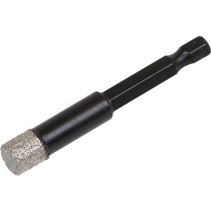 Loops 10mm Vacuum Brazed Diamond Drill Bit - Hex Shank - Suitable For Use With Drills Loops 10mm Vacuum Brazed Diamond Drill Bit - Hex Shank - Suitable For Use With Drills