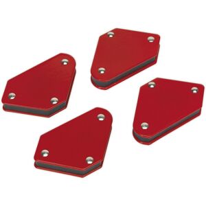 Loops 4 Piece Magnetic Quick Clamp Set - Welder & Fabricator Magnets - Angled Edges Loops 4 Piece Magnetic Quick Clamp Set - Welder & Fabricator Magnets - Angled Edges