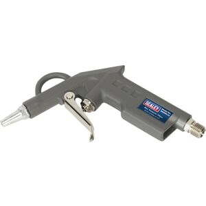 Loops Air Blow Gun with 1/4 Inch BSP Air Inlet - Die-cast Metal Body - Short Nozzle Loops Air Blow Gun with 1/4 Inch BSP Air Inlet - Die-cast Metal Body - Short Nozzle