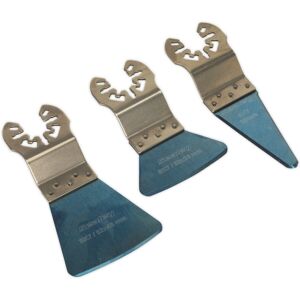 Loops 3 Pc Quick Change Multi-Tool Scraper Blade Set - Flexible Rigid & Sharp Blades Loops 3 Pc Quick Change Multi-Tool Scraper Blade Set - Flexible Rigid & Sharp Blades