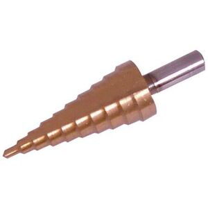 Loops TITANIUM COATED 4 22mm Stepped Drill Bit 2mm Increments High Speed Hole Cutter Loops TITANIUM COATED 4 22mm Stepped Drill Bit 2mm Increments High Speed Hole Cutter