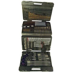 Loops 204 Piece Assorted Drill Bit Set Wood Boring Masonry Screwdriver Holesaws Loops 204 Piece Assorted Drill Bit Set Wood Boring Masonry Screwdriver Holesaws