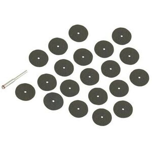 Loops 36 Piece 22mm Cutting Discs Kit 3.1mm Diameter Mandrel Max 28000 rpm Loops 36 Piece 22mm Cutting Discs Kit 3.1mm Diameter Mandrel Max 28000 rpm