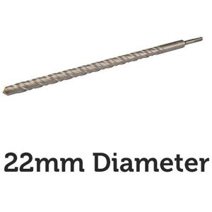 Loops PRO 22mm x 460mm SDS Plus Masonry Drill Bit Tungsten Carbide Cutting Head Tip Loops PRO 22mm x 460mm SDS Plus Masonry Drill Bit Tungsten Carbide Cutting Head Tip