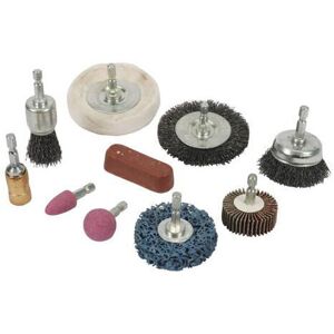 Loops 10 Piece 6mm Cleaning & Polishing Kit For Power Drill Buffing Wheel Wire Brush Loops 10 Piece 6mm Cleaning & Polishing Kit For Power Drill Buffing Wheel Wire Brush