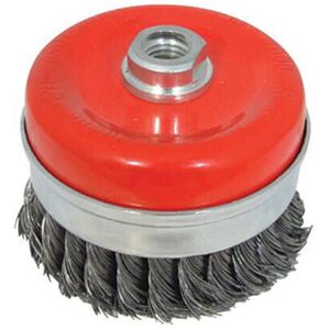 Loops 80mm Twist Knot Cup M14x2 Rust Paint Removal Angle Grinders Loops 80mm Twist Knot Cup M14x2 Rust Paint Removal Angle Grinders