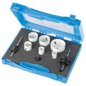 Loops 9 Piece 19mm 57mm Holesaw Kit + Arbors Bi Metal Hole Cutter For Plumbers Loops 9 Piece 19mm 57mm Holesaw Kit + Arbors Bi Metal Hole Cutter For Plumbers