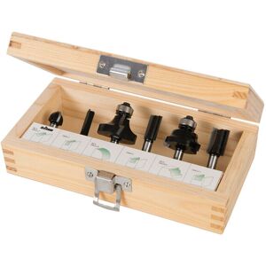 Loops PREMIUM Tungsten Router Bit Set 1/4" Shank 6 Piece Straight Roundover Roman Loops PREMIUM Tungsten Router Bit Set 1/4" Shank 6 Piece Straight Roundover Roman