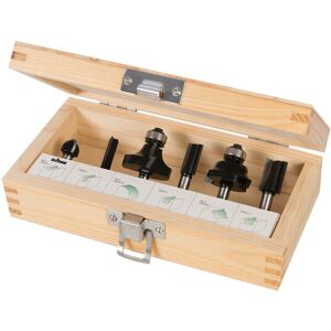 Loops PREMIUM Tungsten Router Bit Set 1/2" Shank 6 Piece Straight Roundover Roman Loops PREMIUM Tungsten Router Bit Set 1/2" Shank 6 Piece Straight Roundover Roman