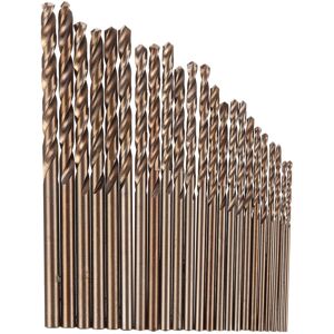 GreenZech () 51Pcs 1-6mm M35 Cobalt Drill Bit Set HSS-Co Length Twist Drill Bits with Meta GreenZech () 51Pcs 1-6mm M35 Cobalt Drill Bit Set HSS-Co Length Twist Drill Bits with Meta