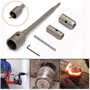 GreenZech 3pcs 30/40/50mm SDS Plus Shank Hole Saw Cutter Concrete Cement Stone Wall Drill GreenZech 3pcs 30/40/50mm SDS Plus Shank Hole Saw Cutter Concrete Cement Stone Wall Drill