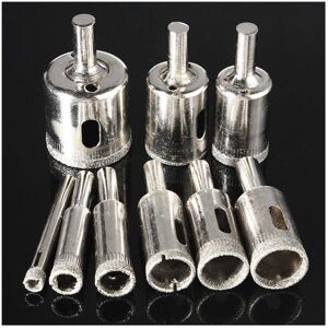 GreenZech 10pcs Diamond Hole Saw Drill Bit Set 6mm-30mm Tile Ceramic Glass Porcelain Marbl GreenZech 10pcs Diamond Hole Saw Drill Bit Set 6mm-30mm Tile Ceramic Glass Porcelain Marbl