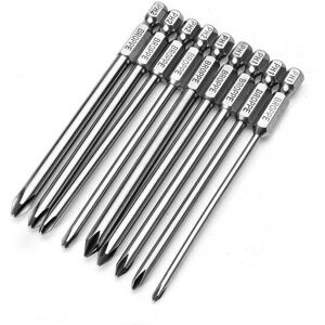 GreenZech 9pcs 100mm Magnetic Long Hex Cross Head Screwdriver Bits GreenZech 9pcs 100mm Magnetic Long Hex Cross Head Screwdriver Bits