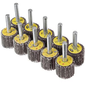 GreenZech 10pcs 25mm 40&80 Grit Flap Wheel Disc Set Sanding Drill Abrasive Sandpaper Polis GreenZech 10pcs 25mm 40&80 Grit Flap Wheel Disc Set Sanding Drill Abrasive Sandpaper Polis