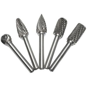 GreenZech 5pcs 6mm Shank Tungsten Carbide Burrs 12mm Head Rotary Cutter Engraving Bits Set GreenZech 5pcs 6mm Shank Tungsten Carbide Burrs 12mm Head Rotary Cutter Engraving Bits Set