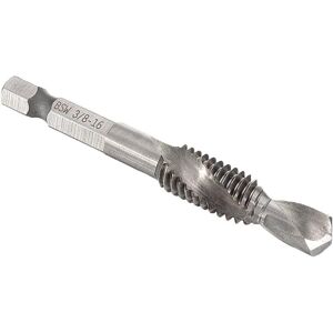 GreenZech (3/8) 1/8-3/8 Inch BSW Thread HSS Combination Drill Tap Bit 1/4 Hex Shank Deburr GreenZech (3/8) 1/8-3/8 Inch BSW Thread HSS Combination Drill Tap Bit 1/4 Hex Shank Deburr