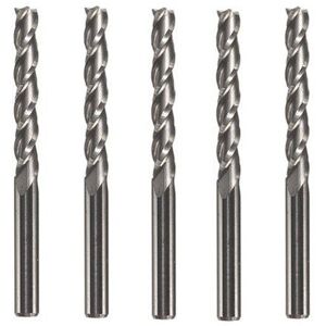 GreenZech 5pcs 22x3.175mm 3 Flute End Mill Cutter Milling for Acrylic GreenZech 5pcs 22x3.175mm 3 Flute End Mill Cutter Milling for Acrylic