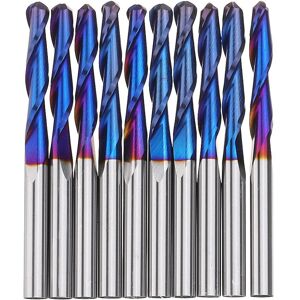 GreenZech 3.175mm Blue Coated Spiral Ball Nose End Mill - End Mill Cutter GreenZech 3.175mm Blue Coated Spiral Ball Nose End Mill - End Mill Cutter