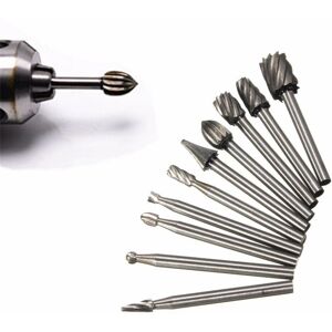 GreenZech 10pcs 1/8 Inch Shank Milling Rotary File Burrs Set Wood Carving Rasps Router Bit GreenZech 10pcs 1/8 Inch Shank Milling Rotary File Burrs Set Wood Carving Rasps Router Bit