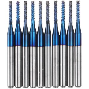 GreenZech (2.2mm) 10pcs 2.2/2.4/2.5/3.0mm Blue NACO Coated PCB Bit Carbide Engraving Milli GreenZech (2.2mm) 10pcs 2.2/2.4/2.5/3.0mm Blue NACO Coated PCB Bit Carbide Engraving Milli