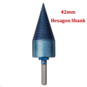 GreenZech (42mm Square Shank) 32/42mm Nano Blue Coated HSS Firewood Splitter Drill Bit Woo GreenZech (42mm Square Shank) 32/42mm Nano Blue Coated HSS Firewood Splitter Drill Bit Woo