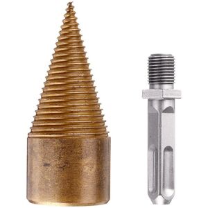 GreenZech (42mm Square Shank) 32/42mm Titanium Coated HSS Firewood Splitter Drill Bit Wood GreenZech (42mm Square Shank) 32/42mm Titanium Coated HSS Firewood Splitter Drill Bit Wood