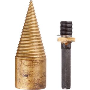 GreenZech (32mm Hexagon Shank) 32/42mm Titanium Coated HSS Firewood Splitter Drill Bit Woo GreenZech (32mm Hexagon Shank) 32/42mm Titanium Coated HSS Firewood Splitter Drill Bit Woo