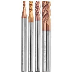 GreenZech (2.0mm) HRC58 Round Nose 4 Flutes End Mill Cutter 2R0.2-6R0.5 AlTiN Coating CNC GreenZech (2.0mm) HRC58 Round Nose 4 Flutes End Mill Cutter 2R0.2-6R0.5 AlTiN Coating CNC