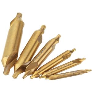GreenZech (2.5mm) HSS Titanium Coated Center Drill Bit 1/1.5/2/2.5/3/5mm 60 Degree Counter GreenZech (2.5mm) HSS Titanium Coated Center Drill Bit 1/1.5/2/2.5/3/5mm 60 Degree Counter