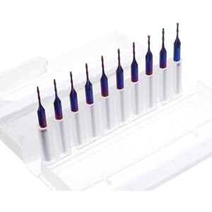 GreenZech (1mm) 10pcs 3.175mm Shank Blue Coated Spiral Flat End Mill Two Flute CNC Milling GreenZech (1mm) 10pcs 3.175mm Shank Blue Coated Spiral Flat End Mill Two Flute CNC Milling