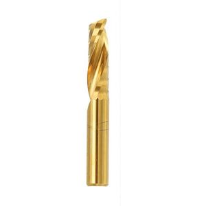 GreenZech (22mm) 6mm Shank Single Flute 12/15/17/22mm End Mill Cutter Titanium Coated Spir GreenZech (22mm) 6mm Shank Single Flute 12/15/17/22mm End Mill Cutter Titanium Coated Spir