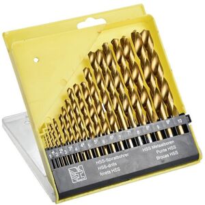 GreenZech 19pcs 1.0-10.0mm HSS Titanium Coated Twist Drill Bit Set for Metal Wood Drilling GreenZech 19pcs 1.0-10.0mm HSS Titanium Coated Twist Drill Bit Set for Metal Wood Drilling