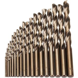 GreenZech 19pcs 1-10mm HSS M35 Cobalt Twist Drill Bit Set for Metal Wood Drilling GreenZech 19pcs 1-10mm HSS M35 Cobalt Twist Drill Bit Set for Metal Wood Drilling