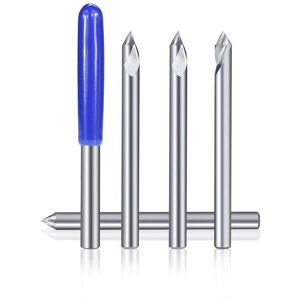 GreenZech (30, 0.1mm) 3.175mm Shank HSS Engraving Bit End Milling Cutter 20/30/45/60 Degre GreenZech (30, 0.1mm) 3.175mm Shank HSS Engraving Bit End Milling Cutter 20/30/45/60 Degre