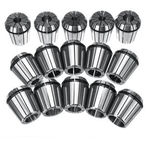 GreenZech (5/8 Inch) 1/8-1 Inch Spring Collet Chuck Set for CNC Milling Lathe Tool GreenZech (5/8 Inch) 1/8-1 Inch Spring Collet Chuck Set for CNC Milling Lathe Tool