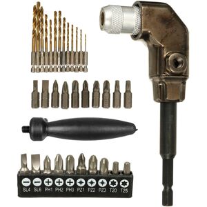 GreenZech (B: Electric drill corner device with bit and drill) 90 Degree Bit Right Angle D GreenZech (B: Electric drill corner device with bit and drill) 90 Degree Bit Right Angle D