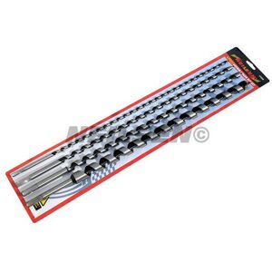 Neilsen 4pc 600mm Long Wood Auger Drill Bit Set, Hex Shank, 8/12/16/24mm (CT3300) - High Neilsen 4pc 600mm Long Wood Auger Drill Bit Set, Hex Shank, 8/12/16/24mm (CT3300) - High