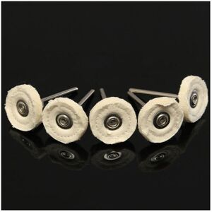 GreenZech 5pcs 25mm Felt Cloth Polishing Buffing Wheel for Rotary Grinder Tool GreenZech 5pcs 25mm Felt Cloth Polishing Buffing Wheel for Rotary Grinder Tool