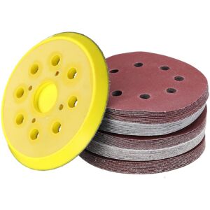 GreenZech 50pcs 125mm 60-240 Grit Sanding Sheet 8 Hole Pads Sandpaper with Polishing Pad GreenZech 50pcs 125mm 60-240 Grit Sanding Sheet 8 Hole Pads Sandpaper with Polishing Pad