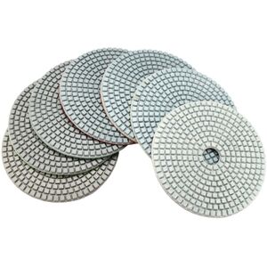 GreenZech 7pcs 5 Inch 50-3000 Grit Diamond Polishing Pad Sanding Disc for Marble Concrete GreenZech 7pcs 5 Inch 50-3000 Grit Diamond Polishing Pad Sanding Disc for Marble Concrete