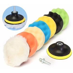 GreenZech 8Pcs 6 Inch Sponge and Woolen Polishing/Buffing Pad Kit For Car Polisher GreenZech 8Pcs 6 Inch Sponge and Woolen Polishing/Buffing Pad Kit For Car Polisher