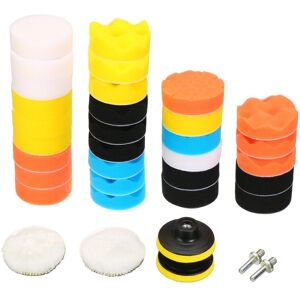 GreenZech 35pcs 3 Inch Sponge Woolen Buffing Pad Waxing Polishing Pad GreenZech 35pcs 3 Inch Sponge Woolen Buffing Pad Waxing Polishing Pad