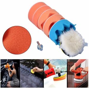 GreenZech 7pcs 3 Inch Buffing Pad Polishing Waxing Wheel with M10 Drill Adapter GreenZech 7pcs 3 Inch Buffing Pad Polishing Waxing Wheel with M10 Drill Adapter