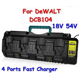 Unbranded For DeWalt DCB104 18v 54v Flexvolt XR Four Port Li-ion Fast Battery Charger Unbranded For DeWalt DCB104 18v 54v Flexvolt XR Four Port Li-ion Fast Battery Charger