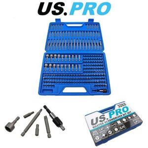 US PRO Tools 208pc Master Bit Set For Screwdriver, Drill 1/4" Bits Holder 3262 US PRO Tools 208pc Master Bit Set For Screwdriver, Drill 1/4" Bits Holder 3262