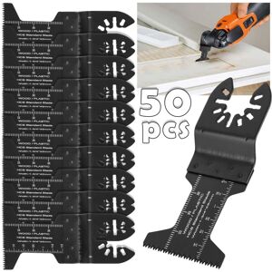 Unbranded 50pcs Oscillating Saw Blades Set Multi Tool Carbide Blade Wood Metal Unbranded 50pcs Oscillating Saw Blades Set Multi Tool Carbide Blade Wood Metal