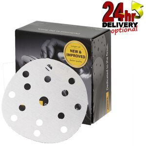Mirka White Basecut Velro 150mm Sanding Discs - Box 100 6" Abrasive P180 Grit Mirka White Basecut Velro 150mm Sanding Discs - Box 100 6" Abrasive P180 Grit
